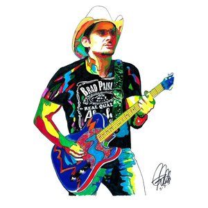 Brad Paisley Singer Guitar Music Poster Print Wall Art 18x24